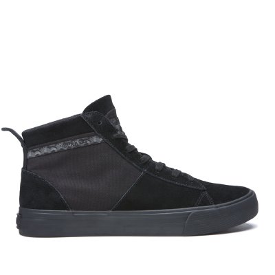 Supra Yüksek Taban Stacks Mid Cut Erkek Ayakkabı Koyu Gri Siyah | TR327528